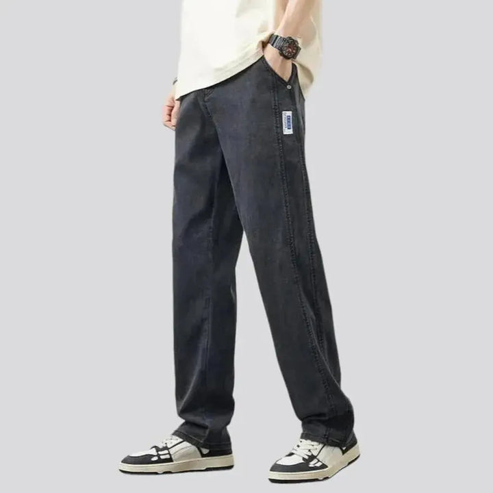 Men's double-side-stitching jeans