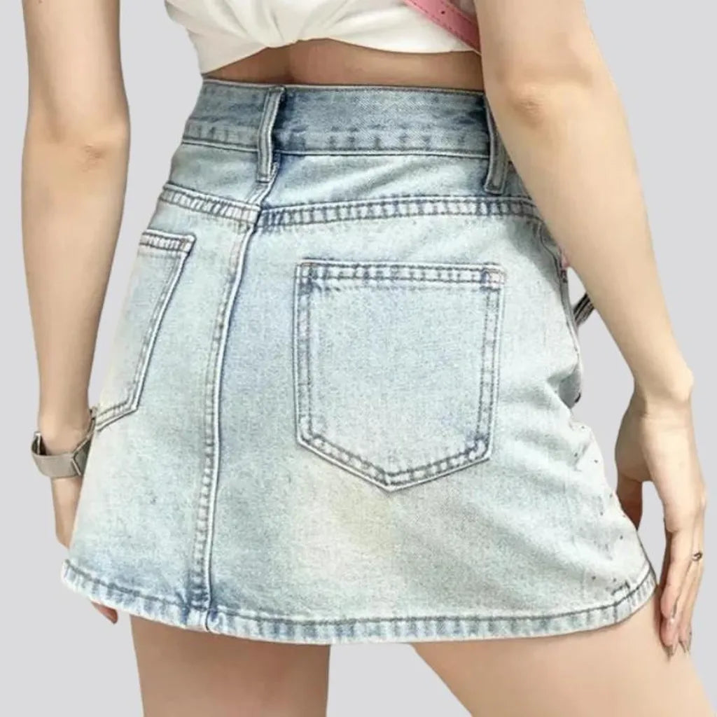 Boho denim skirt
 for ladies