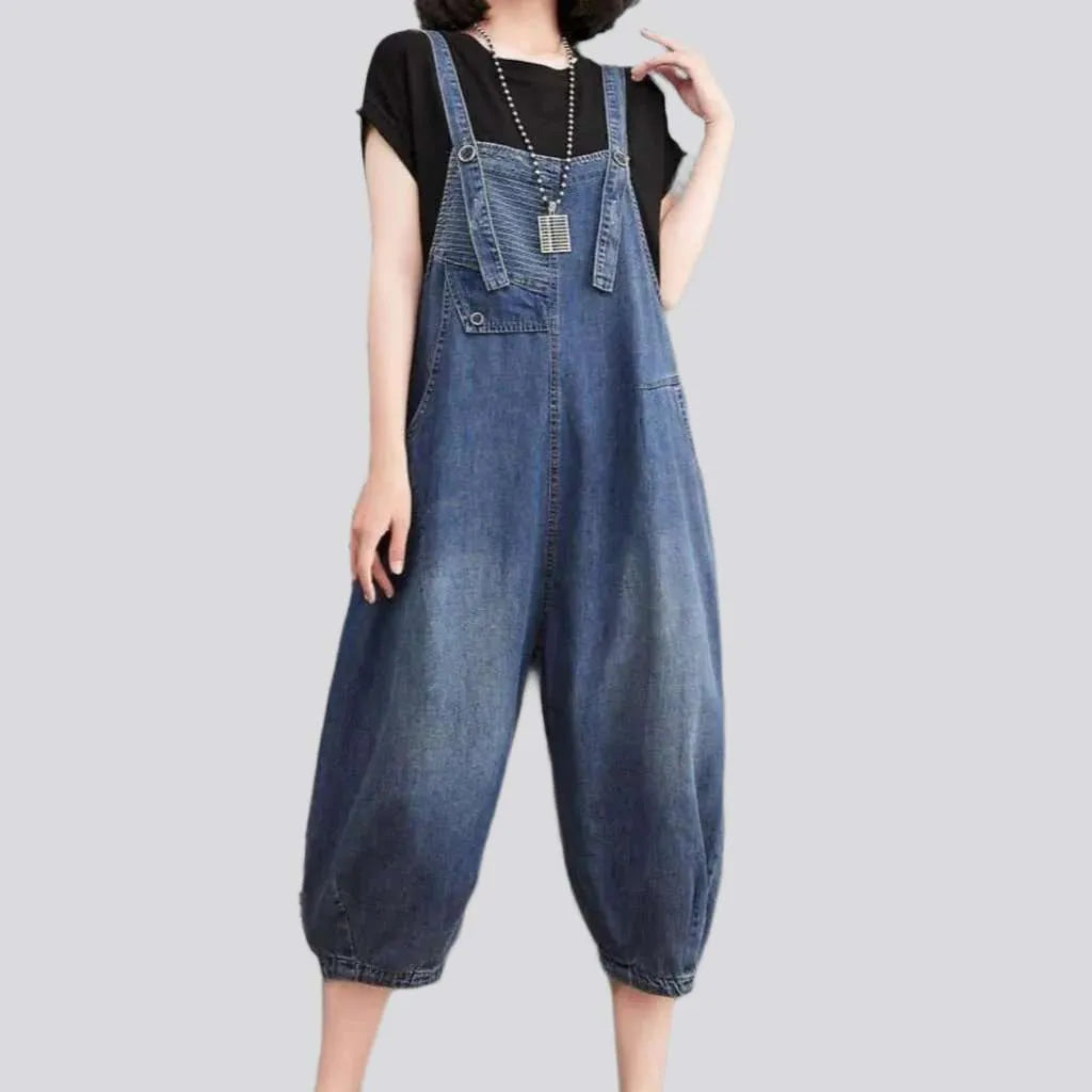 90s style denim dungaree for ladies