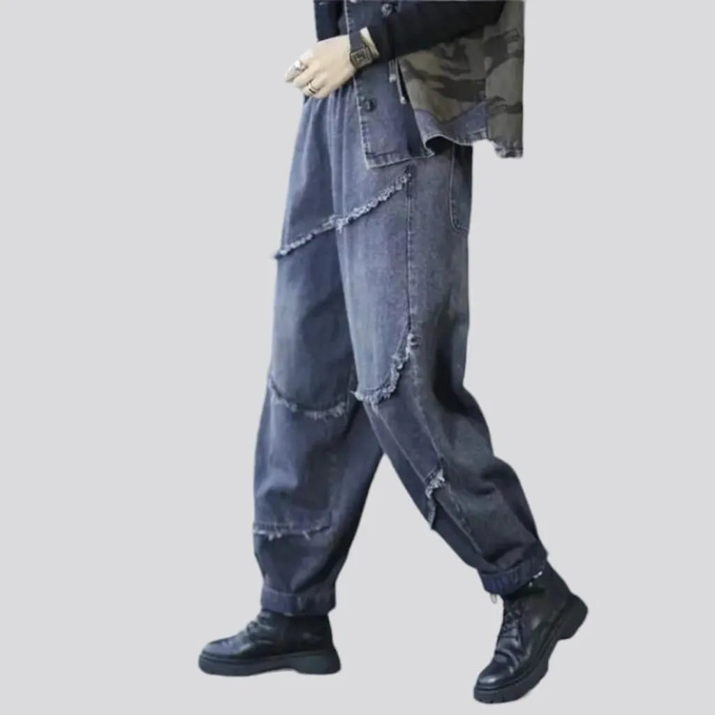 Fashion baggy women's jean pants