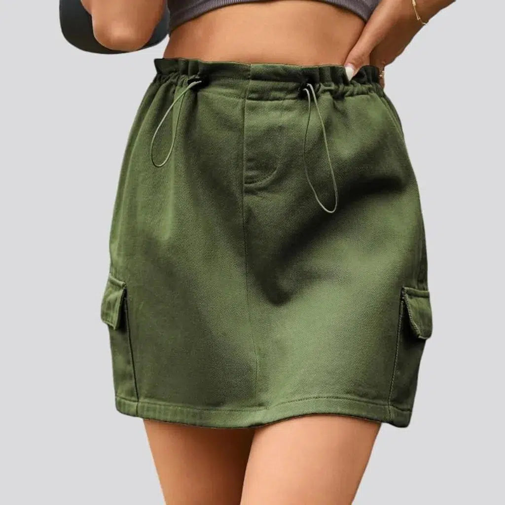 Fashion mini women's jeans skirt