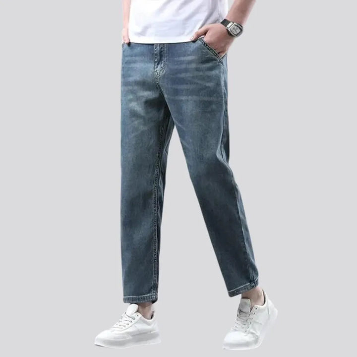 Straight men's ankle-length jeans