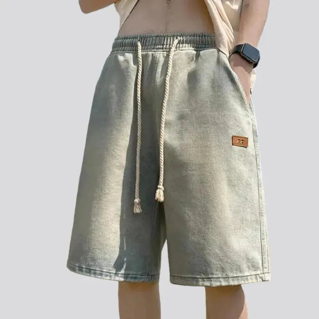 Thin jeans shorts
 for men