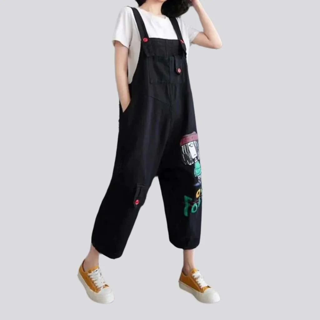 Stylish jean dungaree for ladies