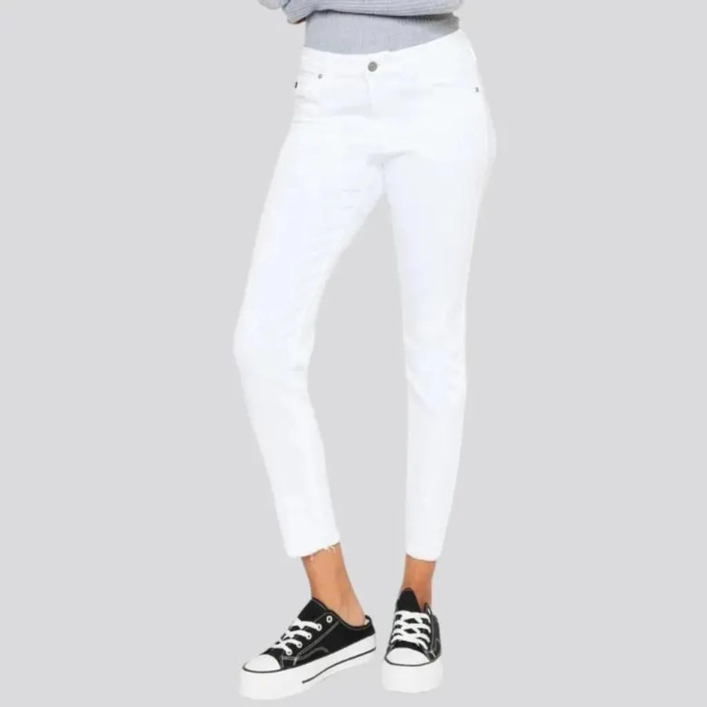 Monochrome casual jeans
 for ladies