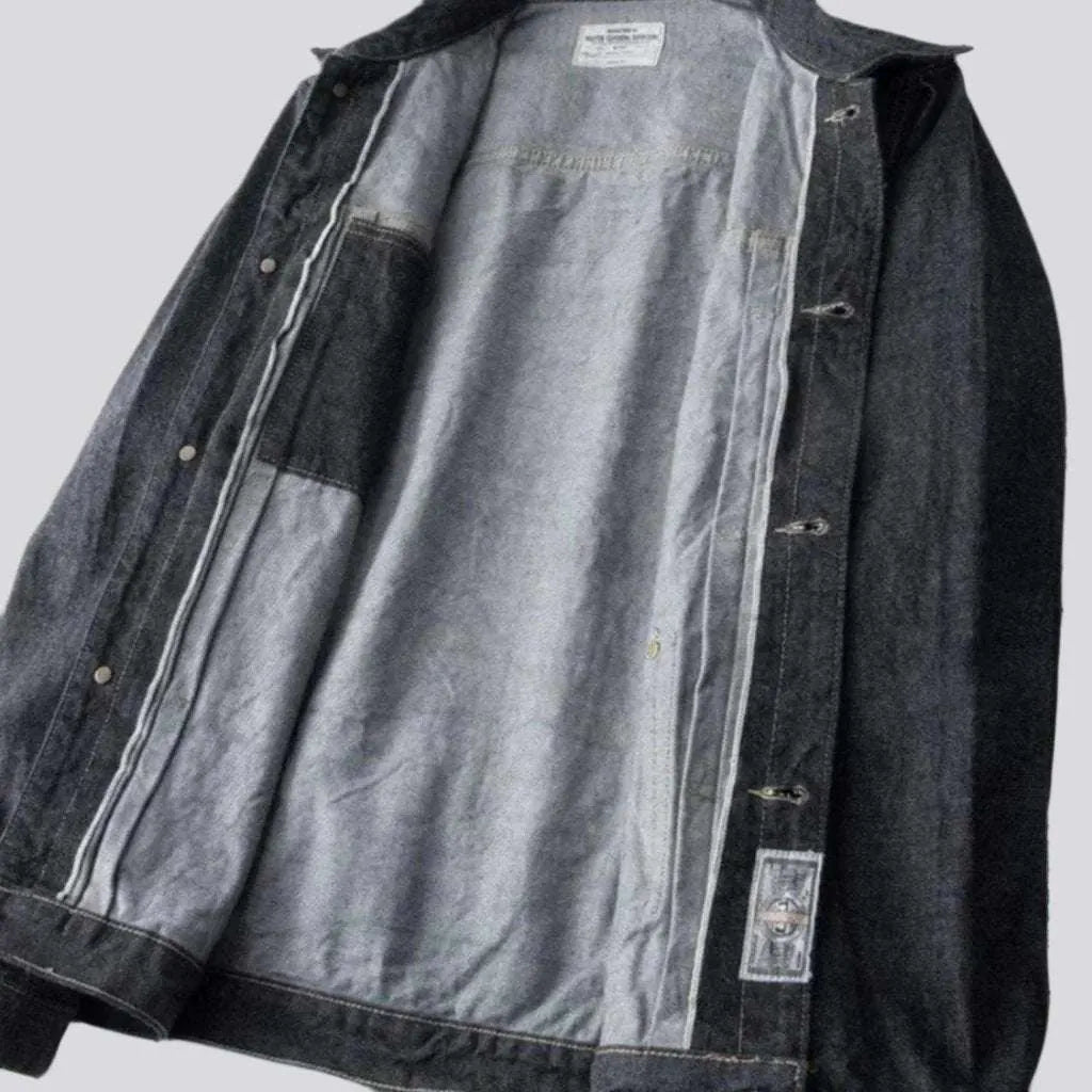 Y2k heavyweight men's jean jacket