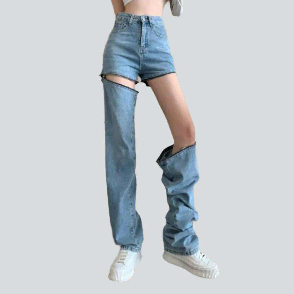 Detachable jeans for women