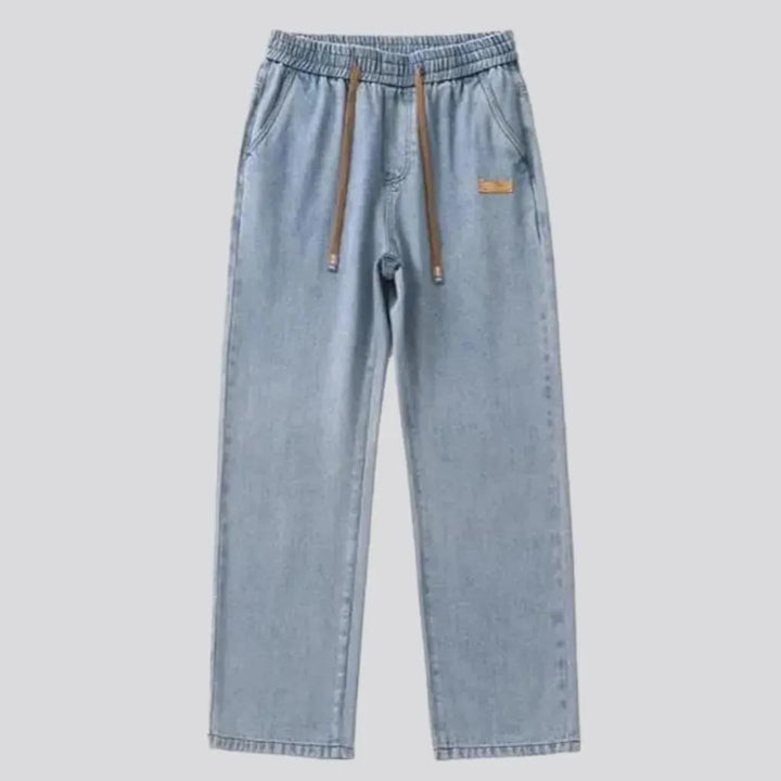 High men's waisted jeans