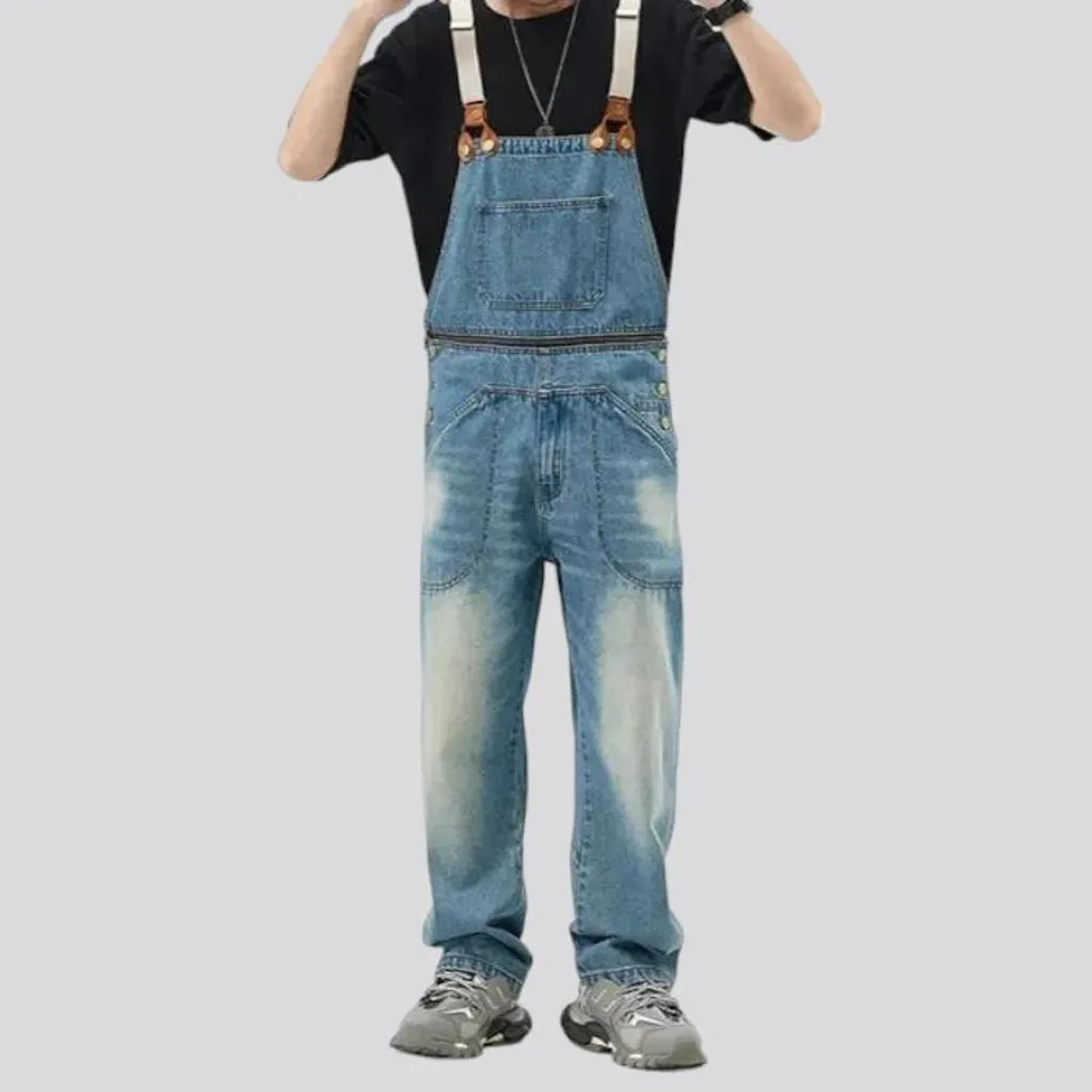 Retro jean men's overall