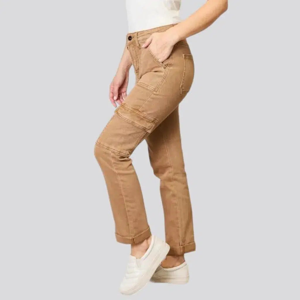 Fashion women's sand jeans