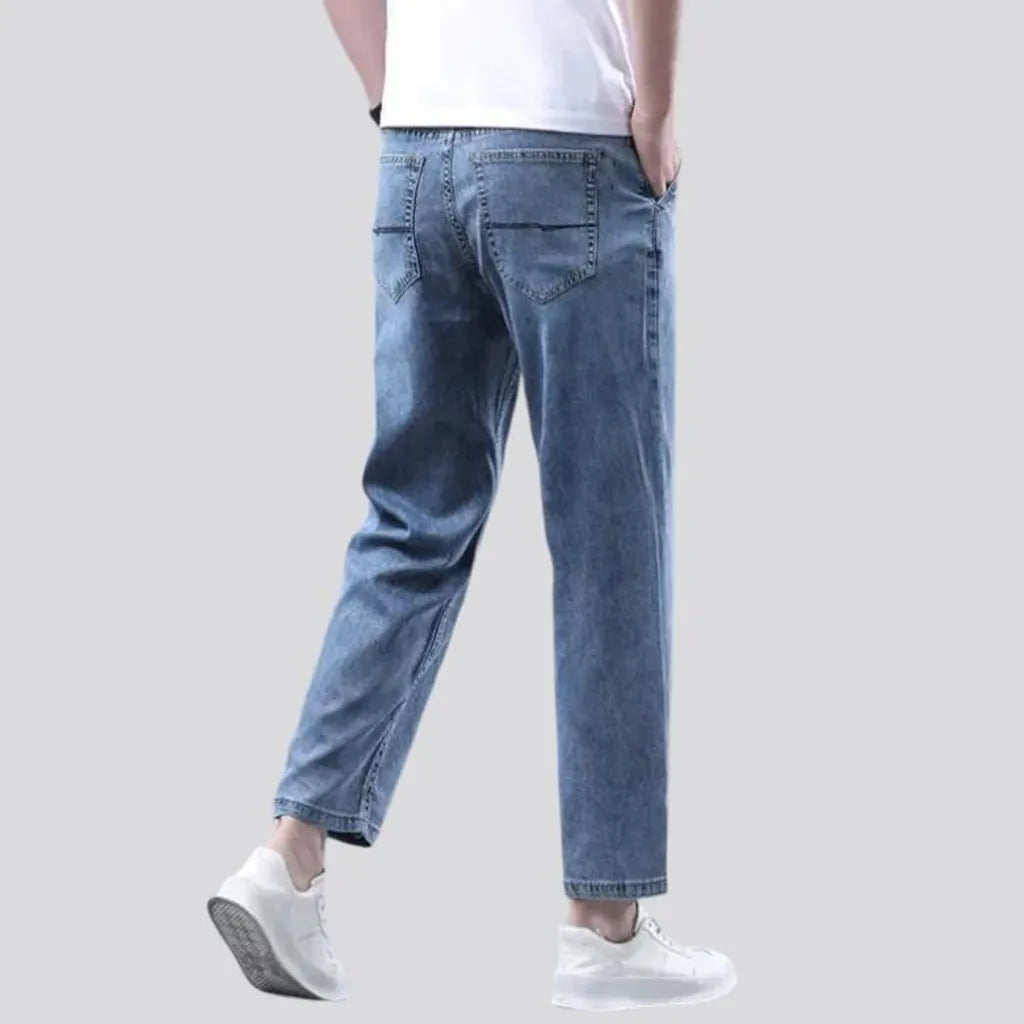 Straight men's ankle-length jeans