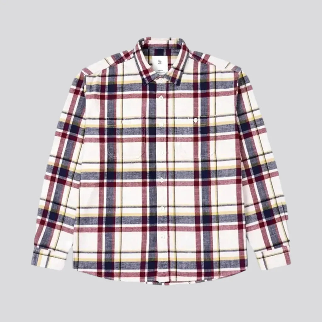 Stylish Checkered Jeans Shirt for Men | Jeans4you.shop