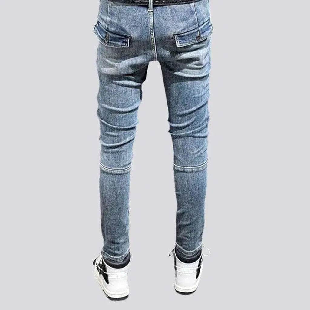 Back flap pockets vintage jeans