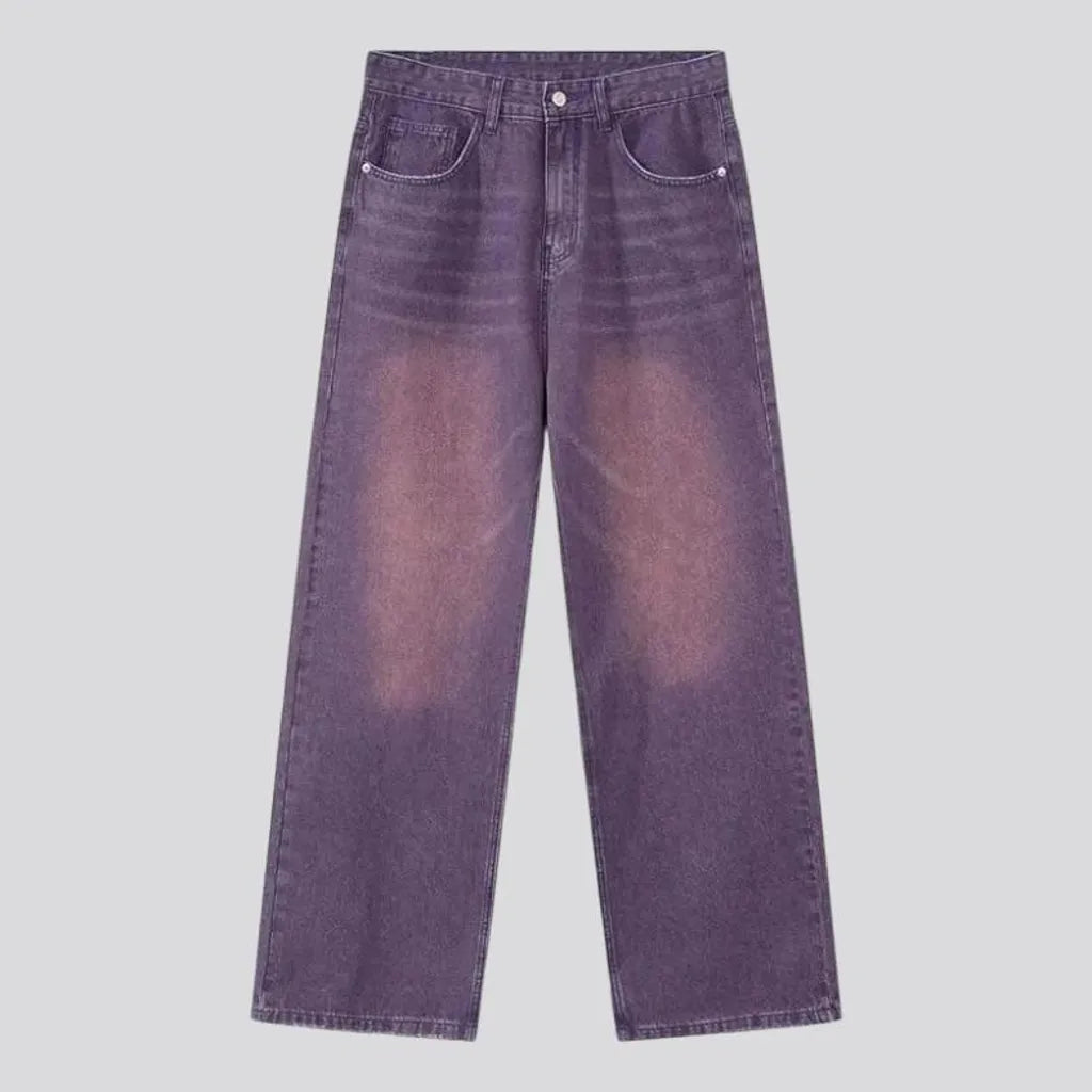 Y2k men's color jeans