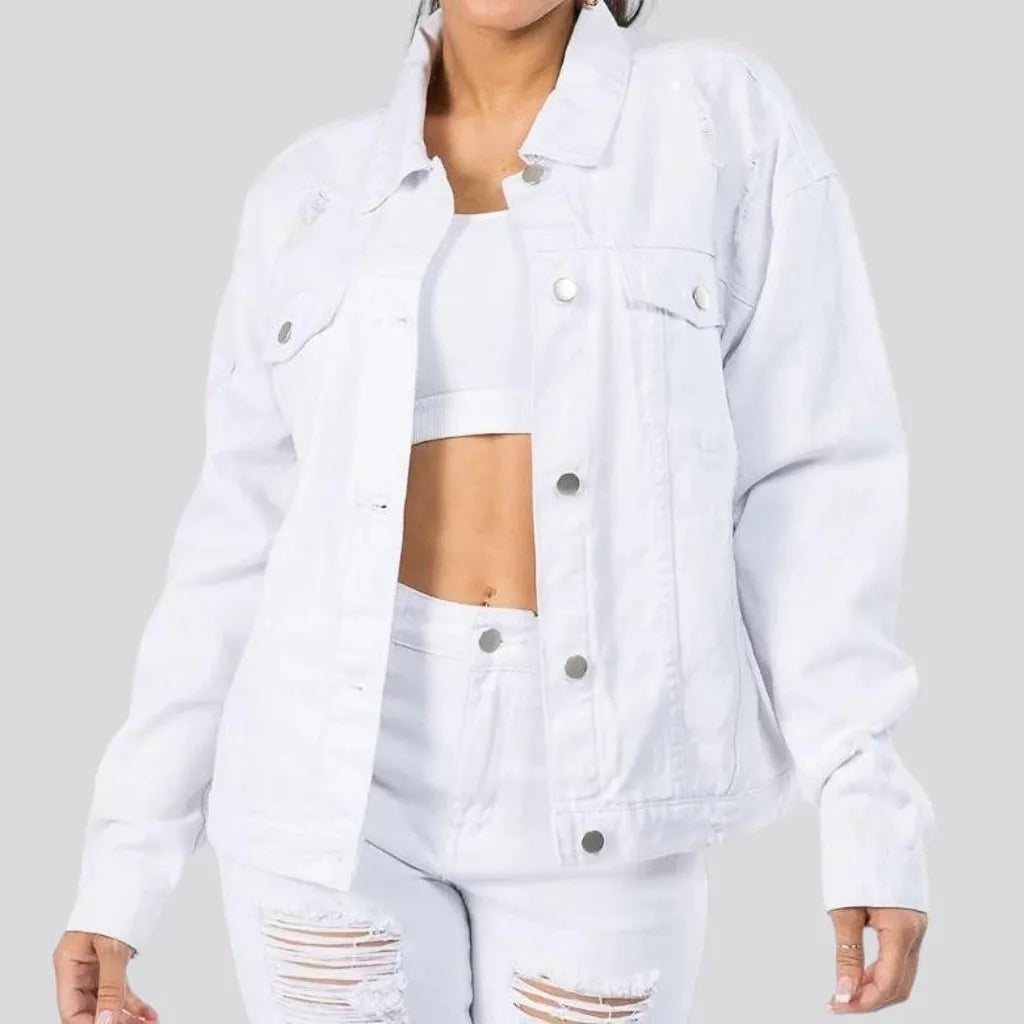 Express yourself with women's denim jacket