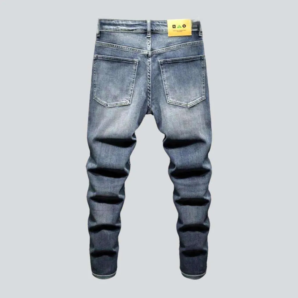 Slim men's vintage jeans