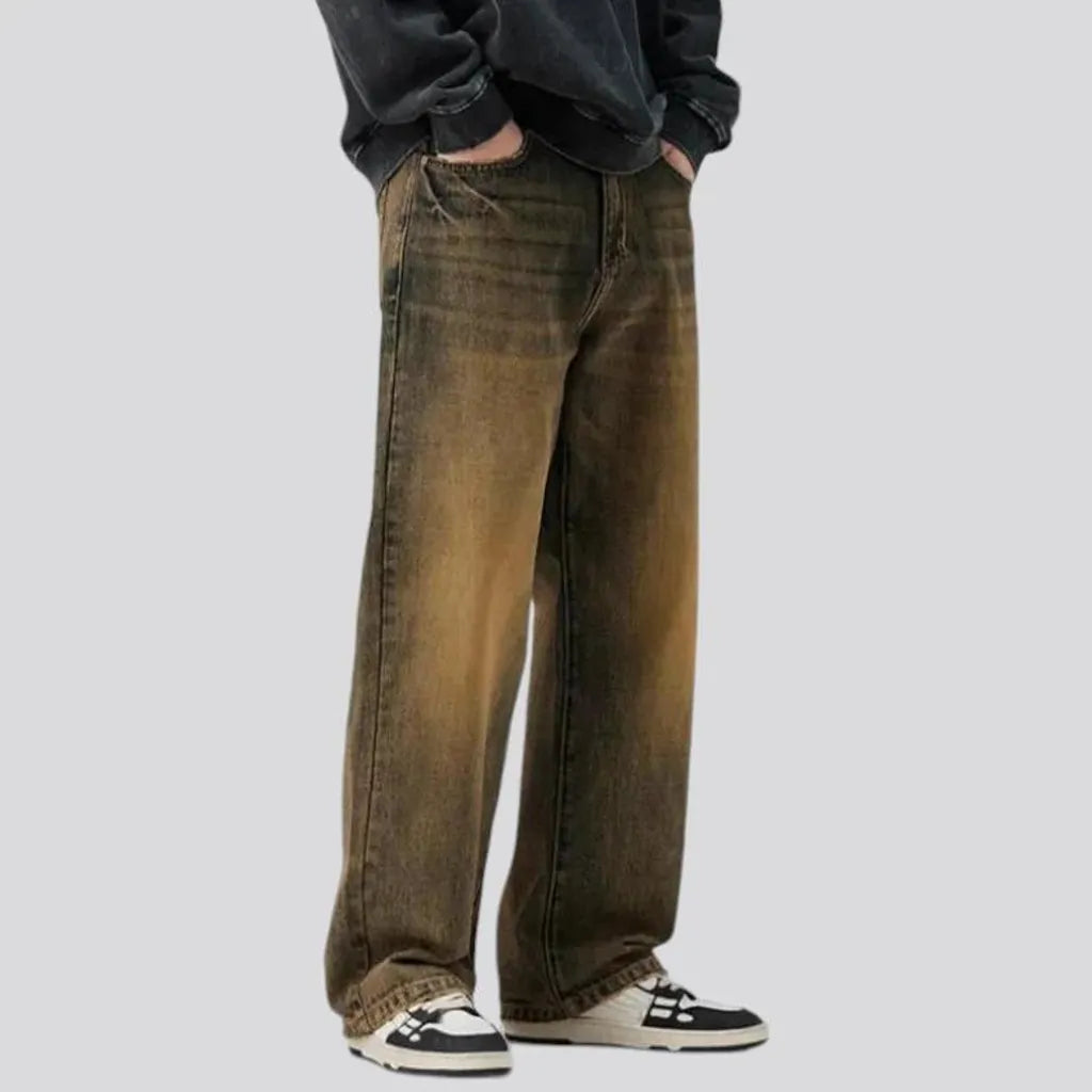 Slouchy fit jeans for men