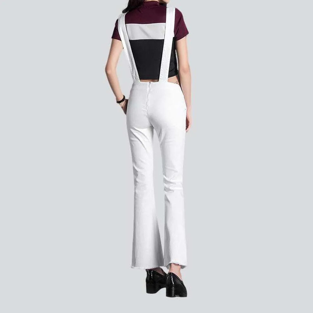 Monochrome women's jeans overall