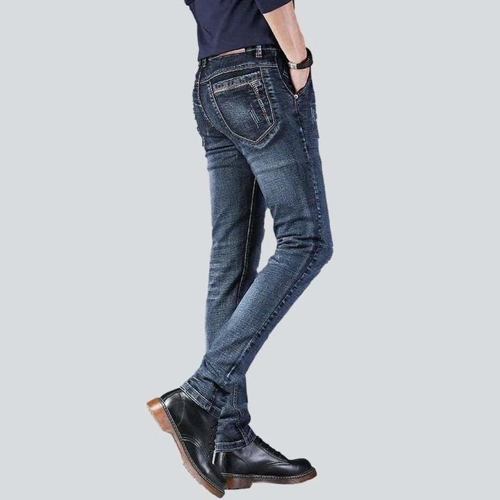 Dark blue men's jeans