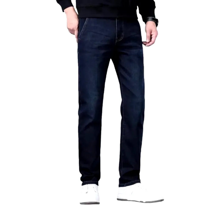 Slim Fit High Rise Men's Jeans - Dark Blue