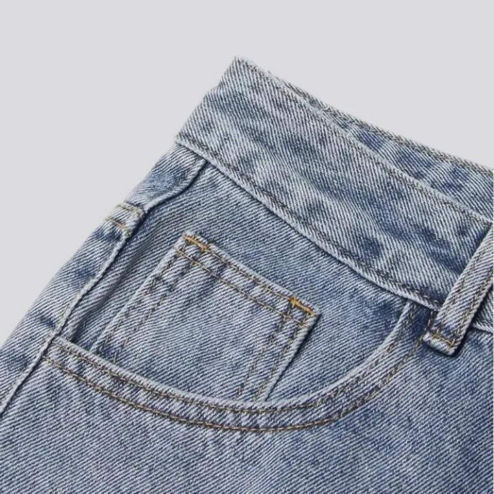 Wide fit high-waist vintage women's jeans