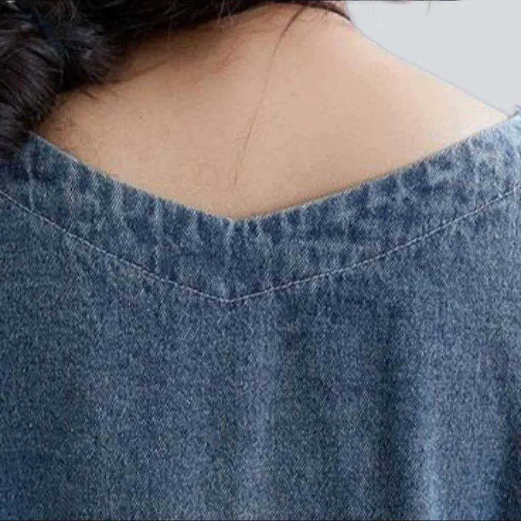 Frayed street jean dress