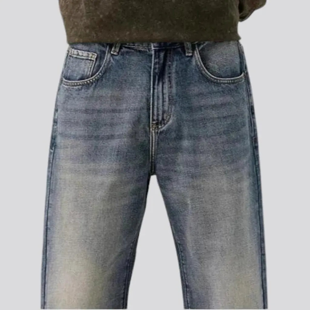 90s style whiskered baggy jeans for men