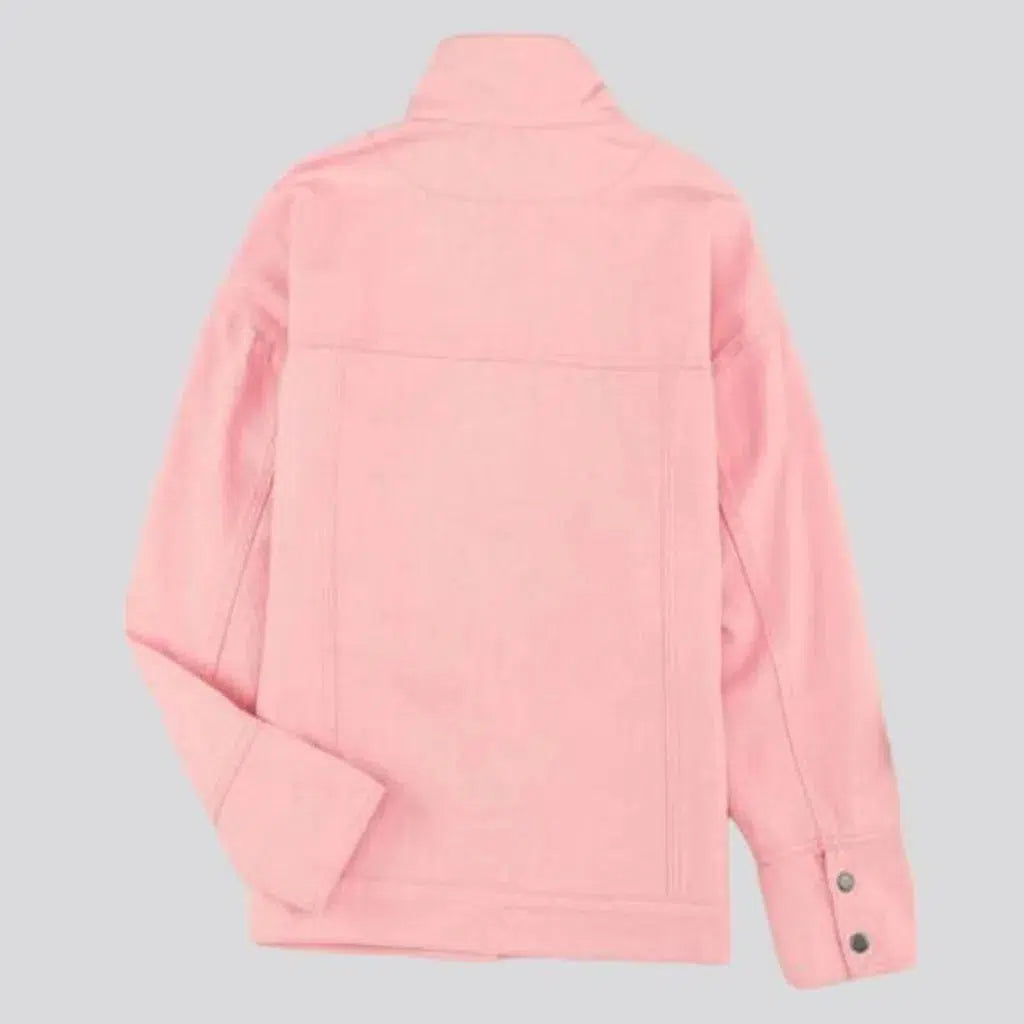Color y2k women's denim jacket
