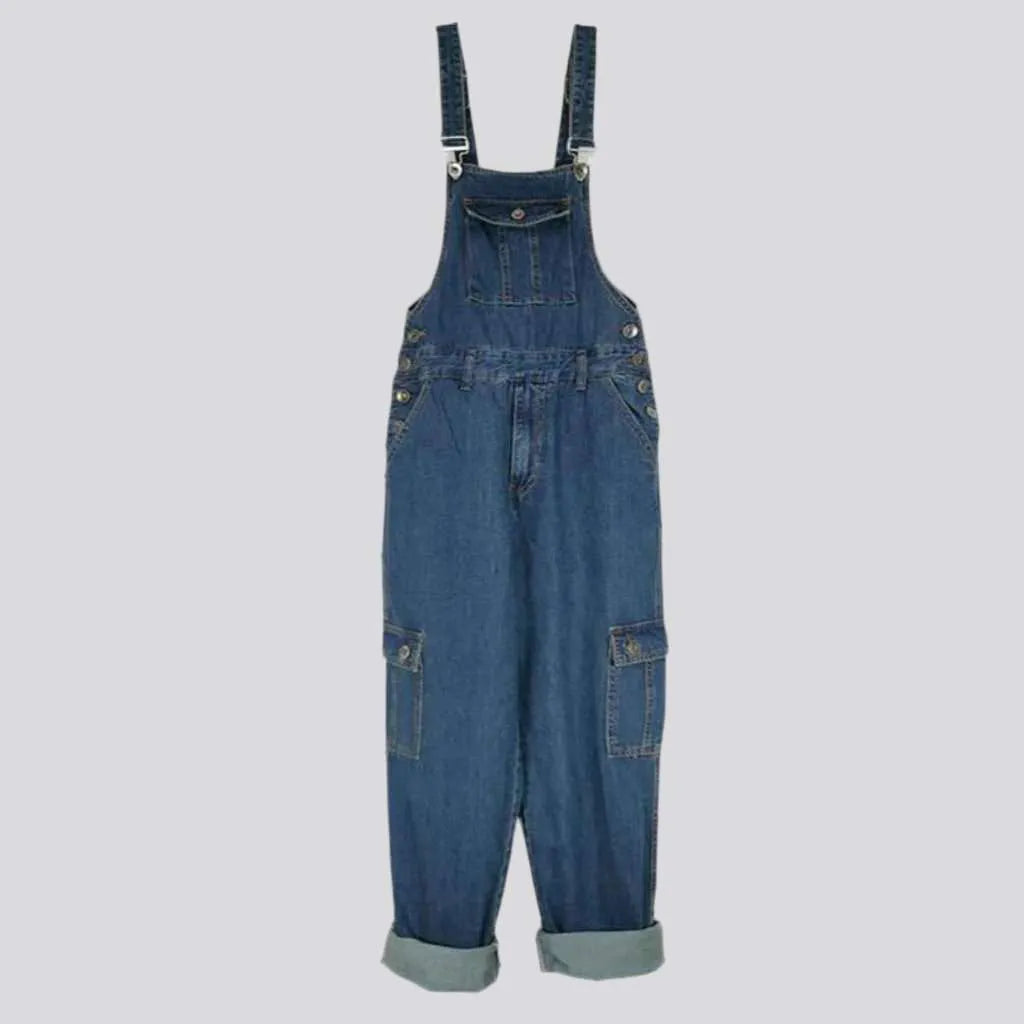 Men's jean bib overall