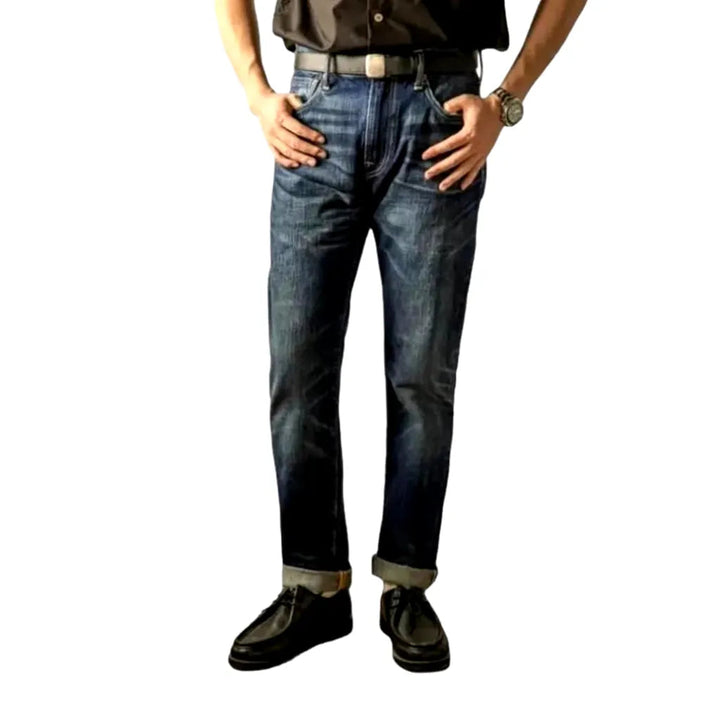 16oz men's self-edge jeans