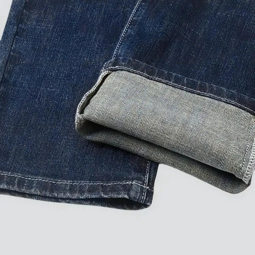 Men's furrowed jeans