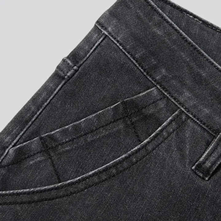 High-waist men's vintage jeans