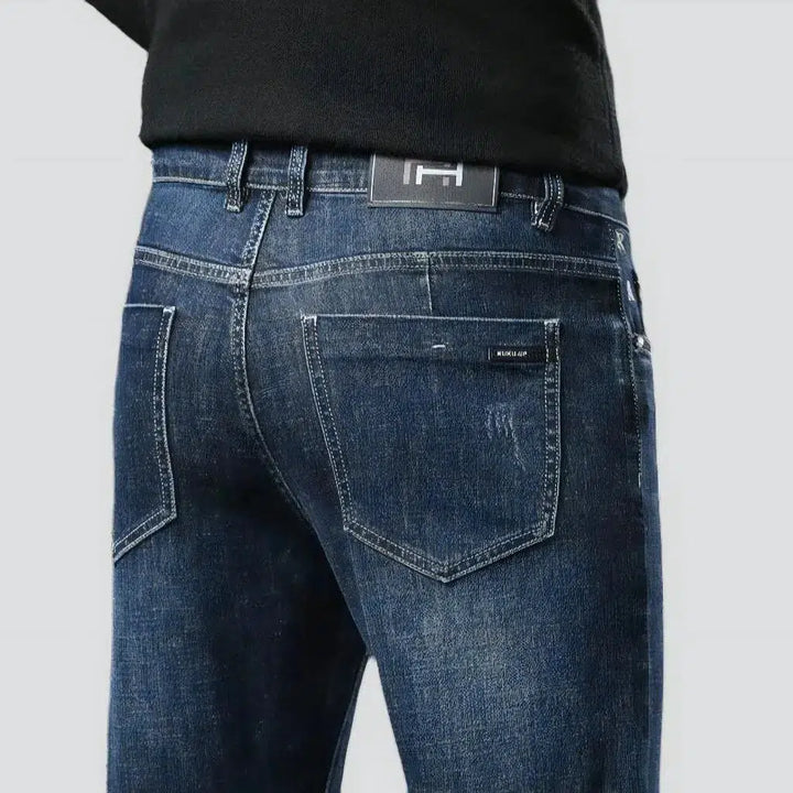 Men's furrowed jeans