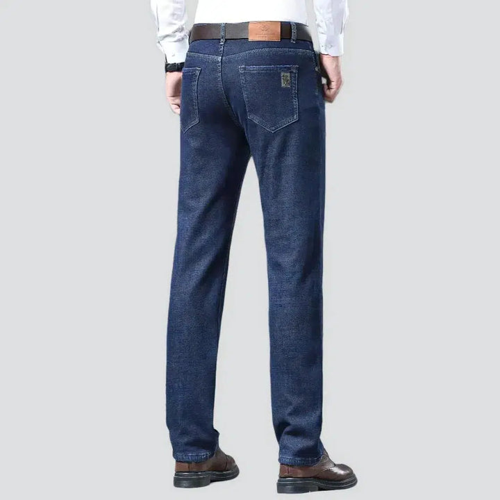 Fleece whiskered jeans
 for men