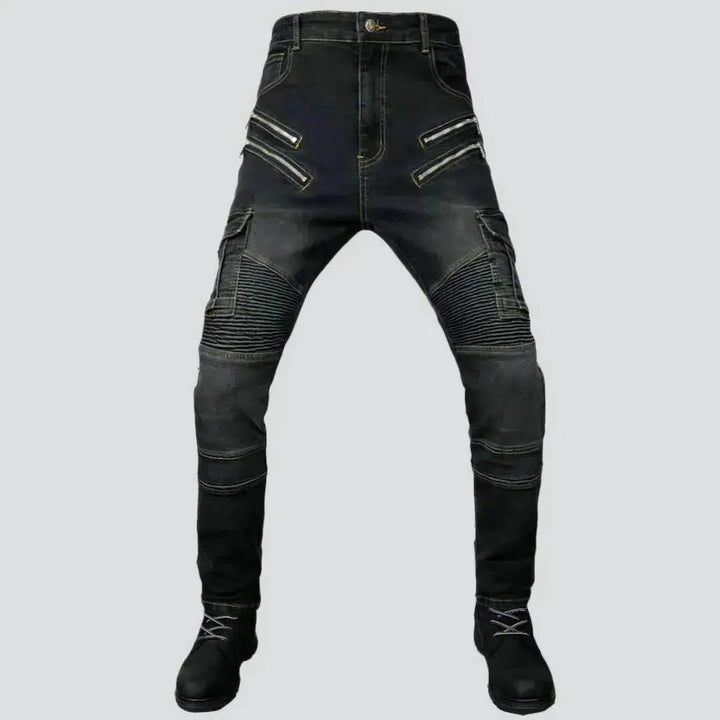 Biker men's cargo jeans