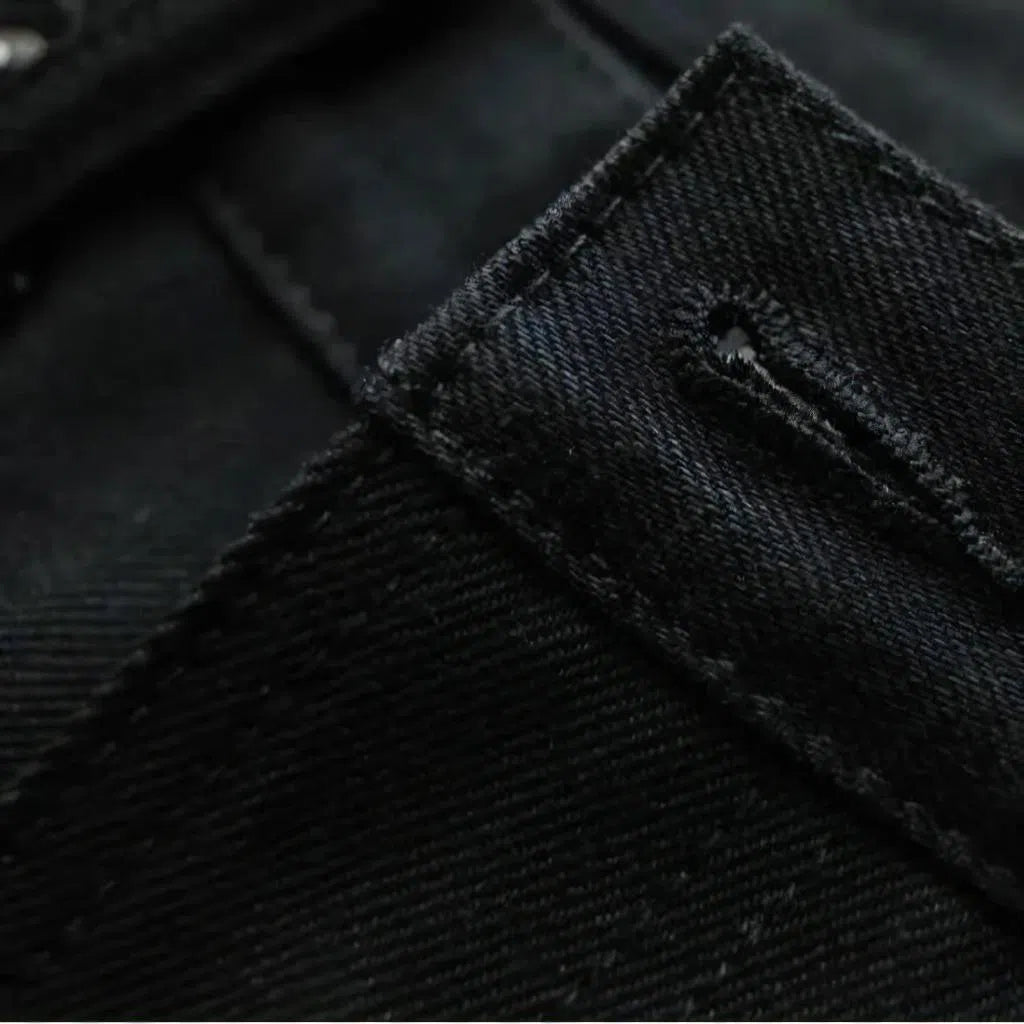 Selvedge men's monochrome jeans