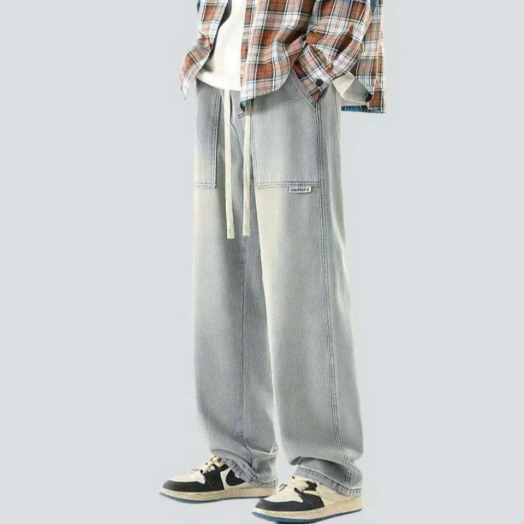 Baggy vintage men's denim pants