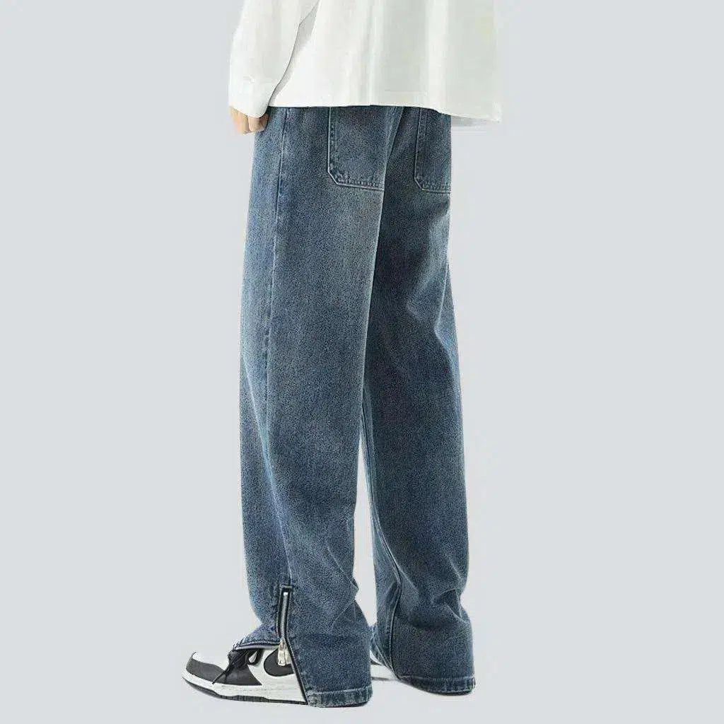 Fashion sanded men's jean pants