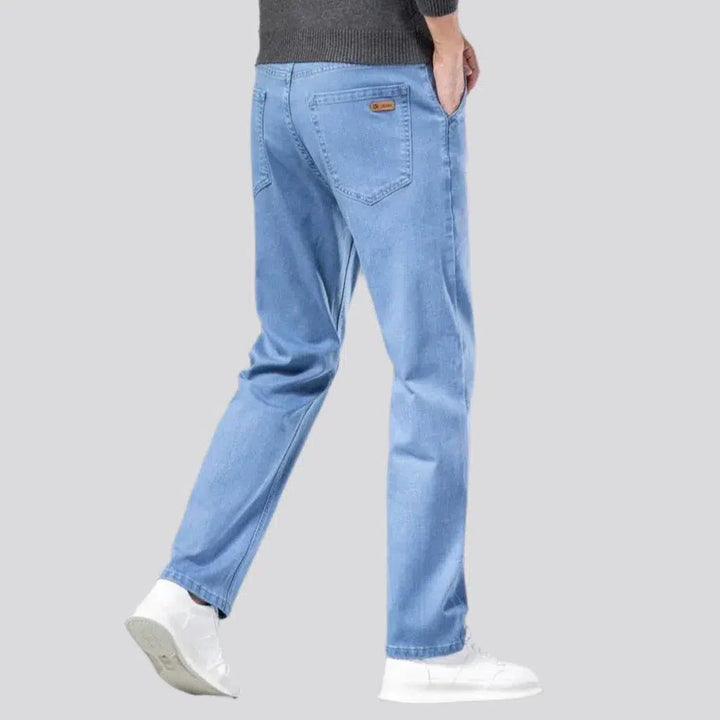 Monochrome men's stretchy jeans