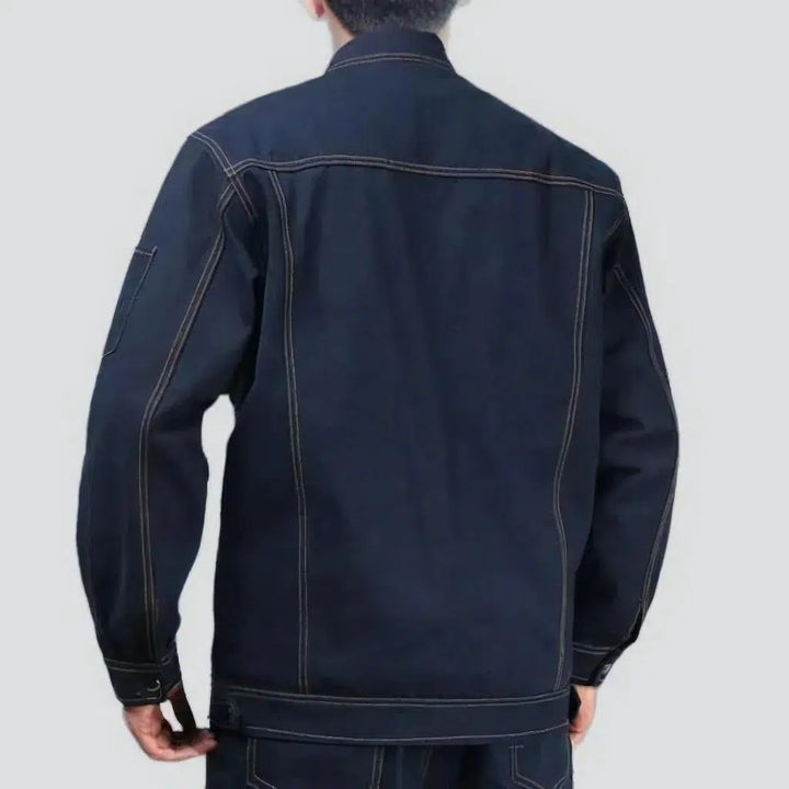 Work duty denim men's jacket