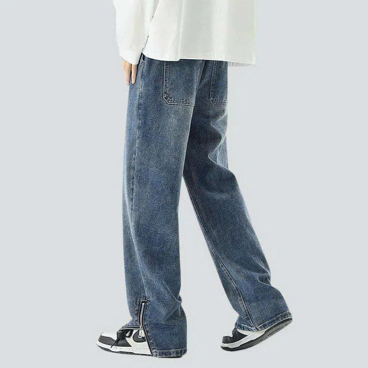 Fashion sanded men's jean pants