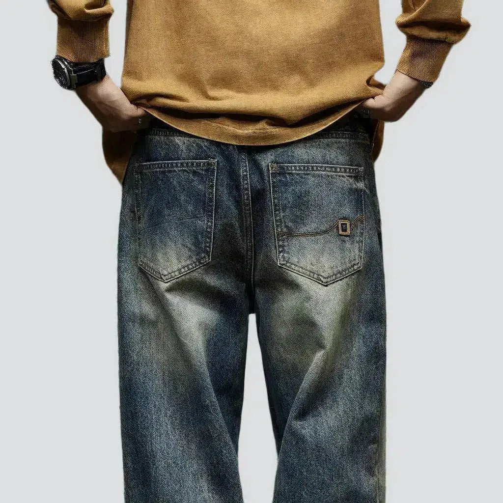 Y2k men's yellow-cast jeans