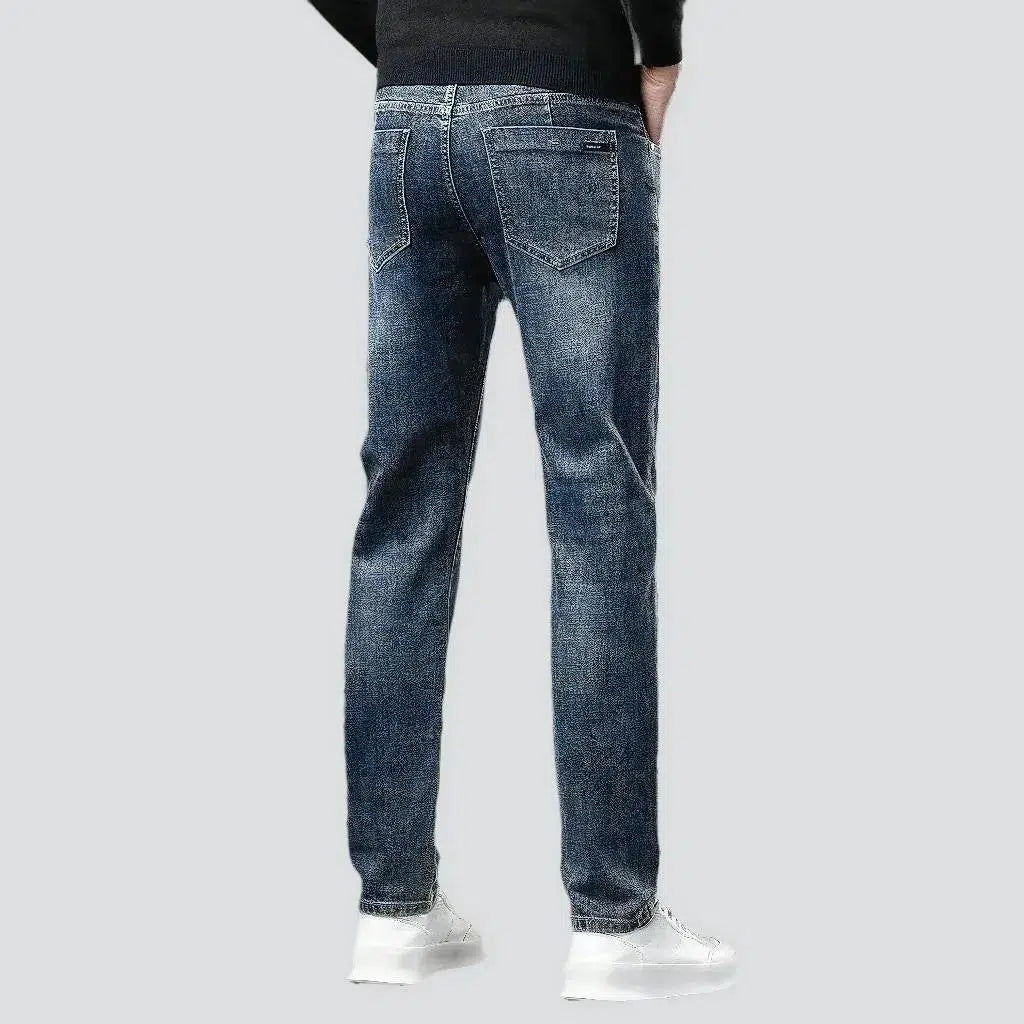 Men's furrowed jeans