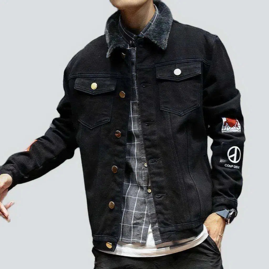 Number 8 trucker denim jacket
 for men