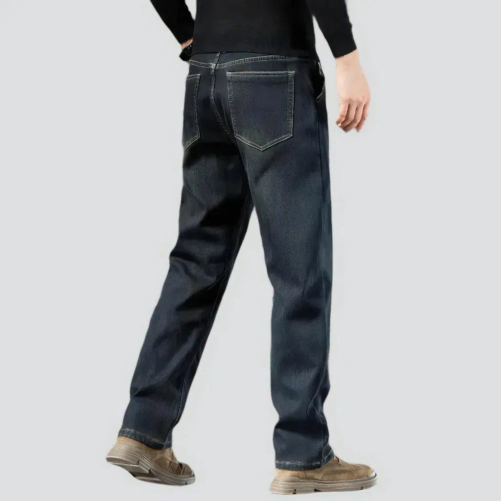 Insulated men's vintage jeans