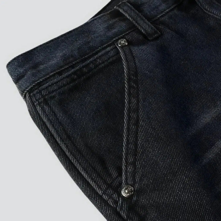 Slim raw-hem jeans
 for men