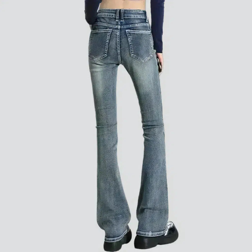 High-waist bootcut jeans
 for ladies