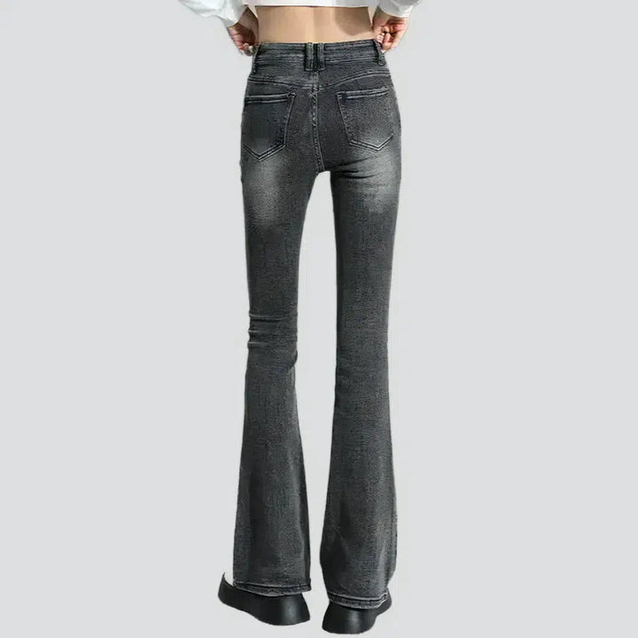 High-waist bootcut jeans
 for ladies