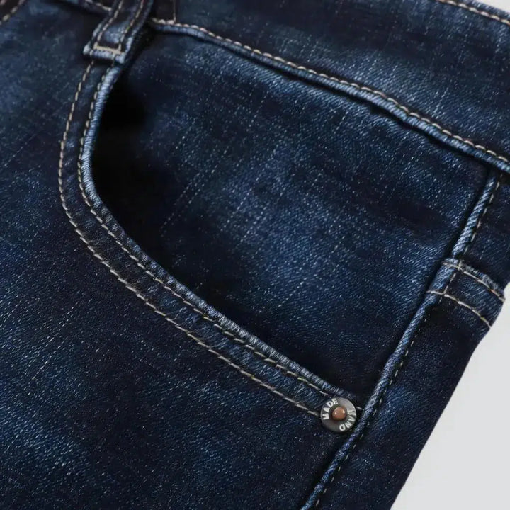 Insulated men's street jeans