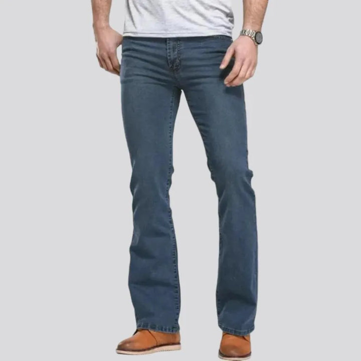 Bootcut men's stonewashed jeans